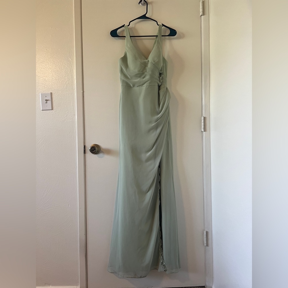 Azazie Dusty Sage Green - Chiffon Fabric